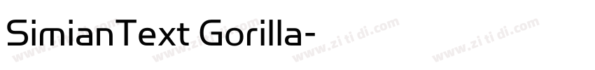 SimianText Gorilla字体转换 SimianText Gorilla字体转换